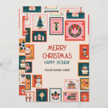 Weihnachtsschmuck-Postkarten