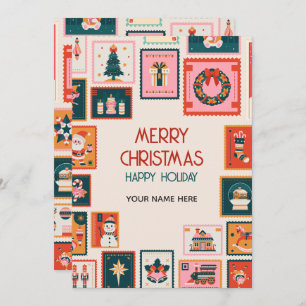 Weihnachtsschmuck-Postkarten Feiertagskarte