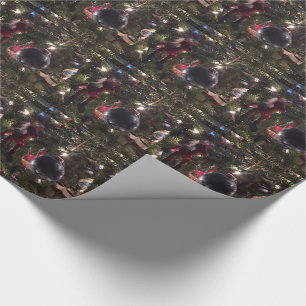 Weihnachtsschmuck Rocking Horse Tree Geschenkpapier