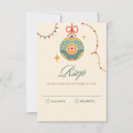 Weihnachtsschmuck RSVP Karte