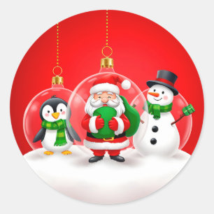Weihnachtsschmuck Runder Aufkleber