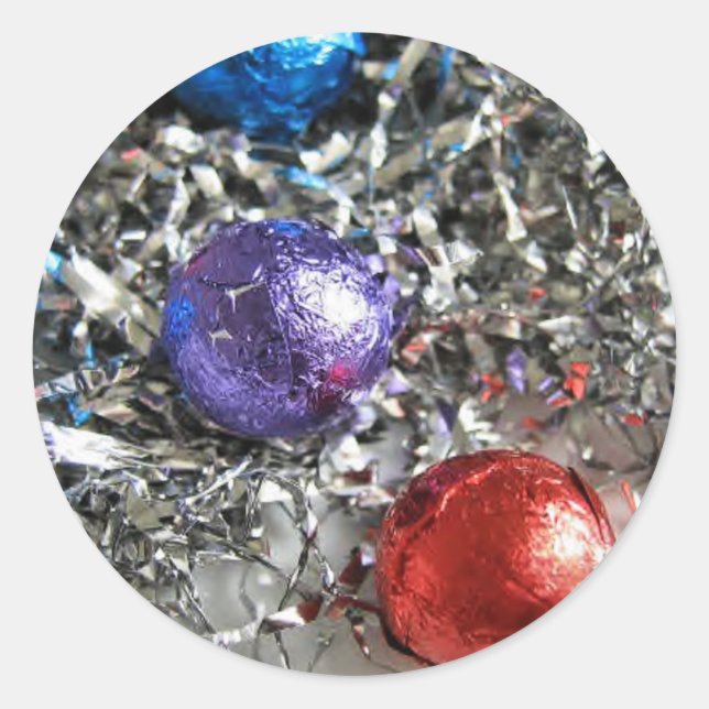 Weihnachtsschmuck Runder Aufkleber (Vorderseite)