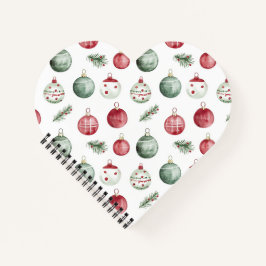 Weihnachtsschmuck rustikale Aquarell Notizbuch