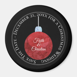 Weihnachtsschmuck/Save the Date/Hochzeit Magnet