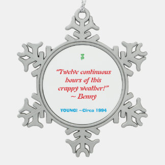 Weihnachtsschmuck - Schneeflocke Schneeflocken Zinn-Ornament