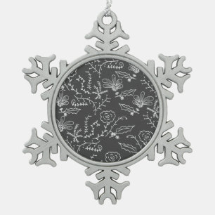 Weihnachtsschmuck Schneeflocken Zinn-Ornament