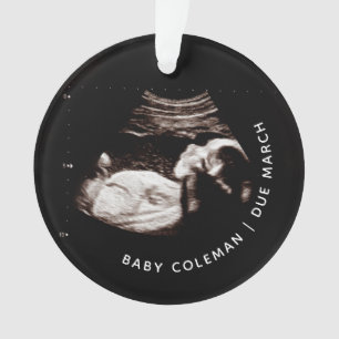 Weihnachtsschmuck Schwangerschaft Ultrasound Foto Ornament