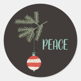 Weihnachtsschmuck Schwarze Umschlag Aufkleber