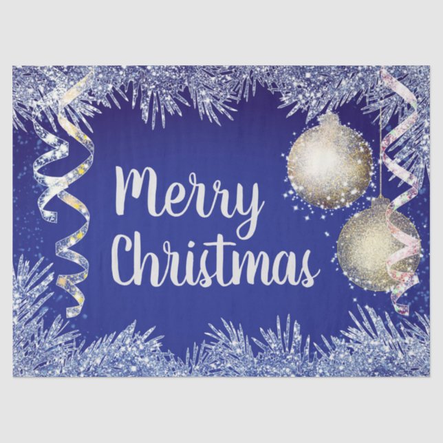 Weihnachtsschmuck Seidenpapier (Vorderseite)