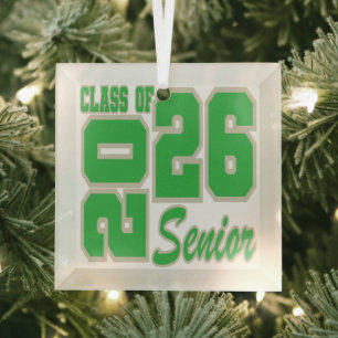 Weihnachtsschmuck Senior 2026 Glasschmuck