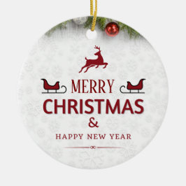 Weihnachtsschmuck-Set Keramik Ornament