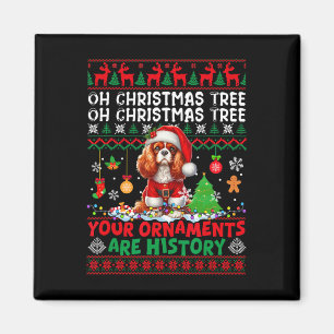 Weihnachtsschmuck sind Geschichte Cavalier King Ch Magnet