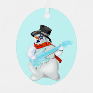 Weihnachtsschmuck Snowmans Rock Music Player