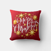 Weihnachtsschmuck Sparking Star Typografy Red