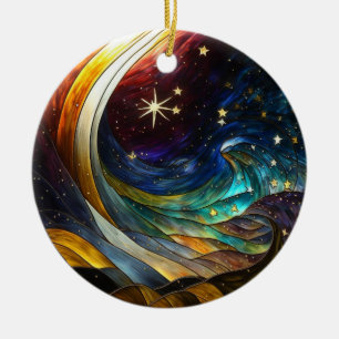 Weihnachtsschmuck Stilisierte Comet Illustration