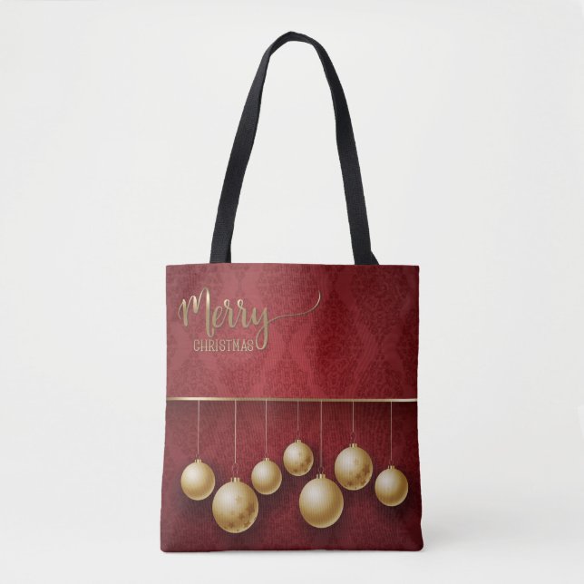 Weihnachtsschmuck Tote Tasche (Vorderseite)