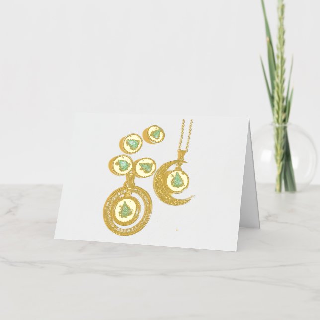 Weihnachtsschmuck Tree blau schwarzer heller Mond (Vorderseite)