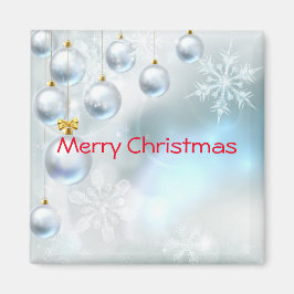 Weihnachtsschmuck und Schneeflocken Magnet