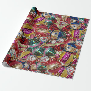 Weihnachtsschmuck-Verpackungspapier im Vintage-Sti Geschenkpapier