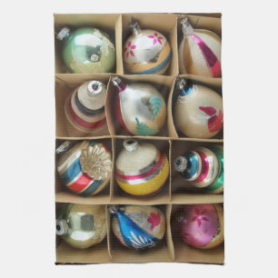 Weihnachtsschmuck, Vintag, Glas, Favoriten Geschirrtuch