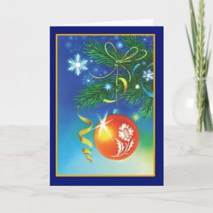 Weihnachtsschmuck - Vintage Karte