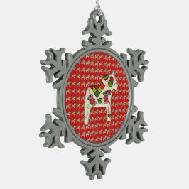 Weihnachtsschmuck von Quilter Schneeflocken Zinn-Ornament