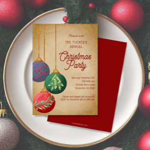 Weihnachtsschmuck Weihnachten Party Einladung