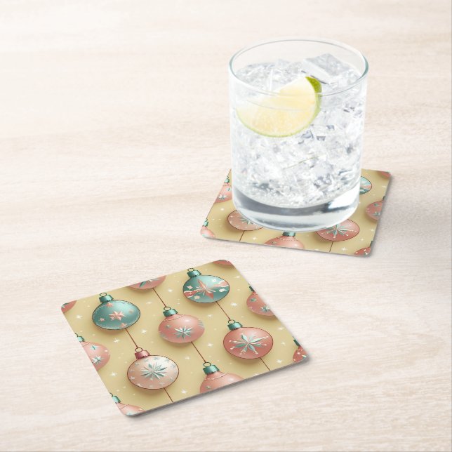 Weihnachtsschmuck Weihnachten Urlaub Rechteckiger Pappuntersetzer (Vor Ort)