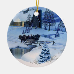 Weihnachtsschmuck Winterszene