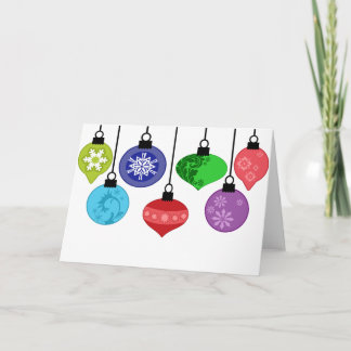 Weihnachtsschmuckkarte Feiertagskarte