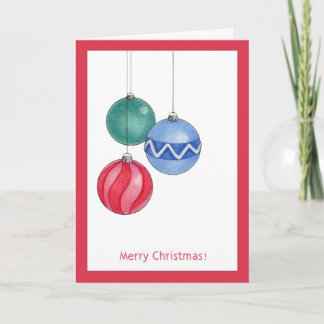 Weihnachtsschmuckkarte Feiertagskarte