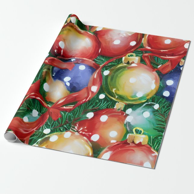 Weihnachtsschmuckpapier Geschenkpapier (Ungerollt)