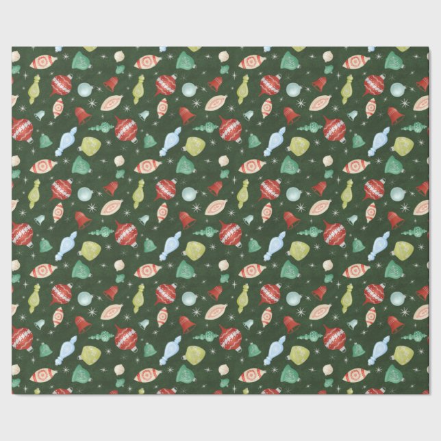 Weihnachtsschmuckpapier Geschenkpapier (Saum)