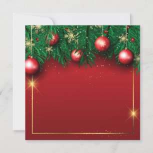 Weihnachtsschmuckrahmen Einladung