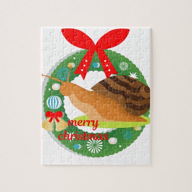 Weihnachtsschnecke Puzzle (Vertikal)