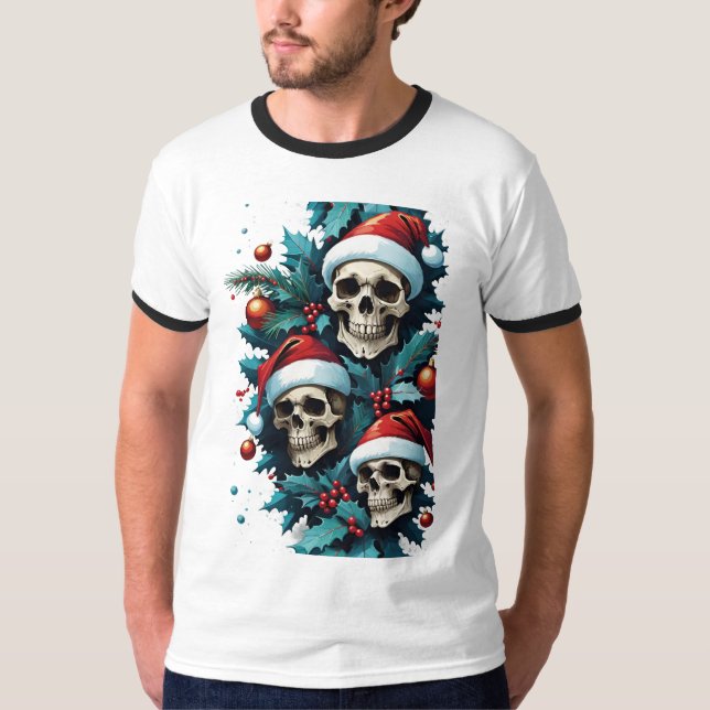 Weihnachtsschnecken und Heilige T-Shirt (Vorderseite)