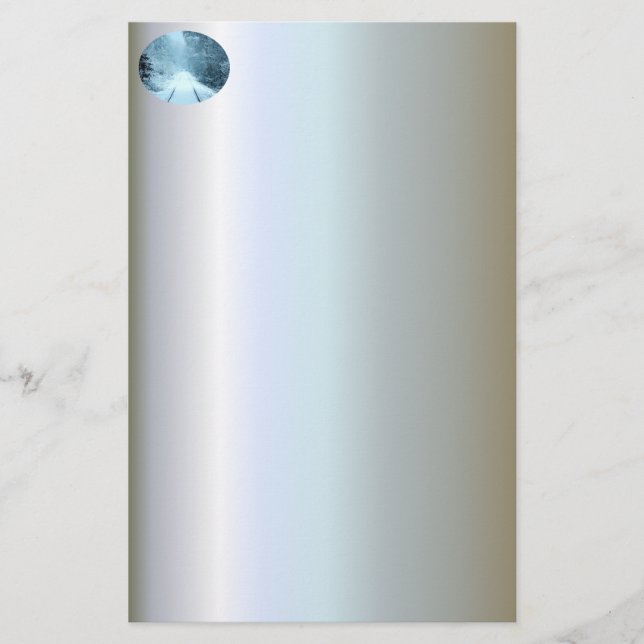 Weihnachtsschnee auf Eisenbahnwegen Briefpapier (Vorderseite)