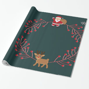Weihnachtsschnee mit Glitzer Geschenkpapier