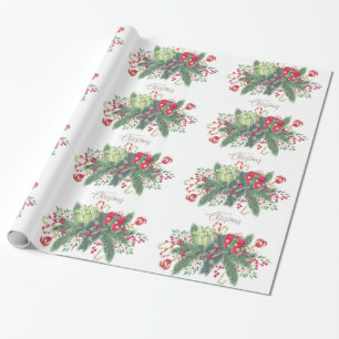 Weihnachtsschnee mit Glitzer Geschenkpapier