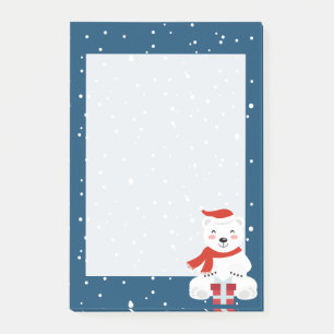 Weihnachtsschnee Post-it Klebezettel