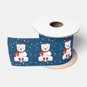 Weihnachtsschnee Satinband