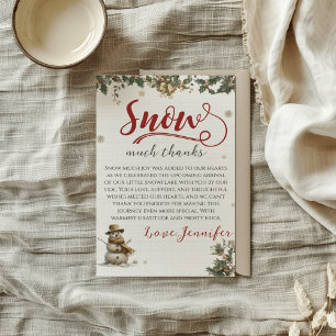 Weihnachtsschnee Weihnachten Weihnachten Vielen Da Dankeskarte