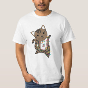 Weihnachtsschnee Wintertiere Katzen T-Shirt