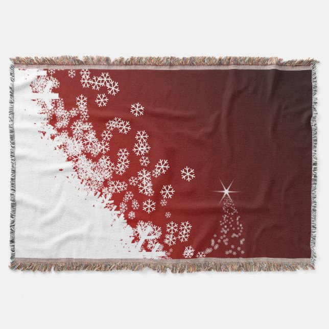 Weihnachtsschnee-Wurfs-Decke Decke (Vorderseite)