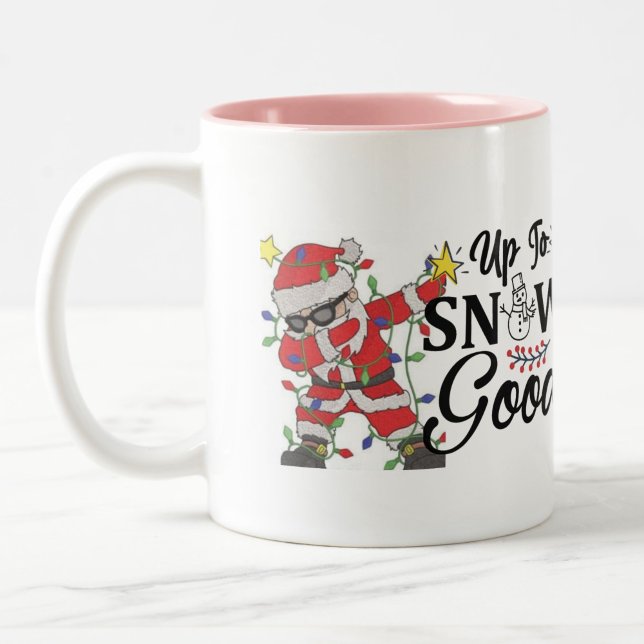 Weihnachtsschnee Zweifarbige Tasse (personalised Christmas holiday gift mug)