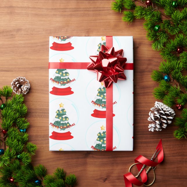 Weihnachtsschneeballpapier Geschenkpapier (Feiertagsgeschenk)