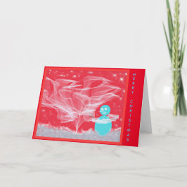 Weihnachtsschneebaum Feiertagskarte