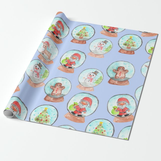 Weihnachtsschneedecke Geschenkpapier (Ungerollt)