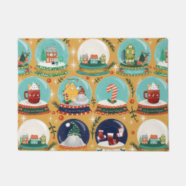 Weihnachtsschneedecke Gnome//Lebkuchen Haus// Fußmatte