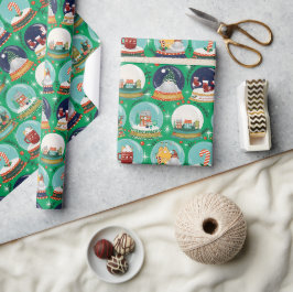 Weihnachtsschneedecke//Gnome//Lebkuchenhaus// Geschenkpapier